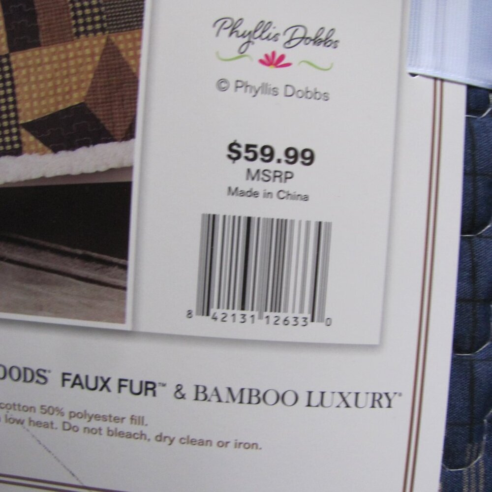 VIRAH BELLA QUILTED SHERPA THROW COLLECTION NWT - Picture 5 of 7